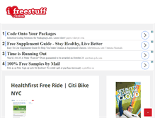 Tablet Screenshot of ilovefreestuff.com